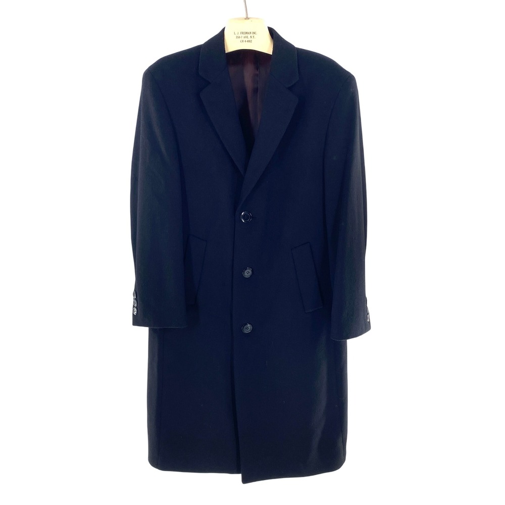 Men's Black Overcoat